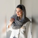 شال حریر چروک حاشیه لمه 0188